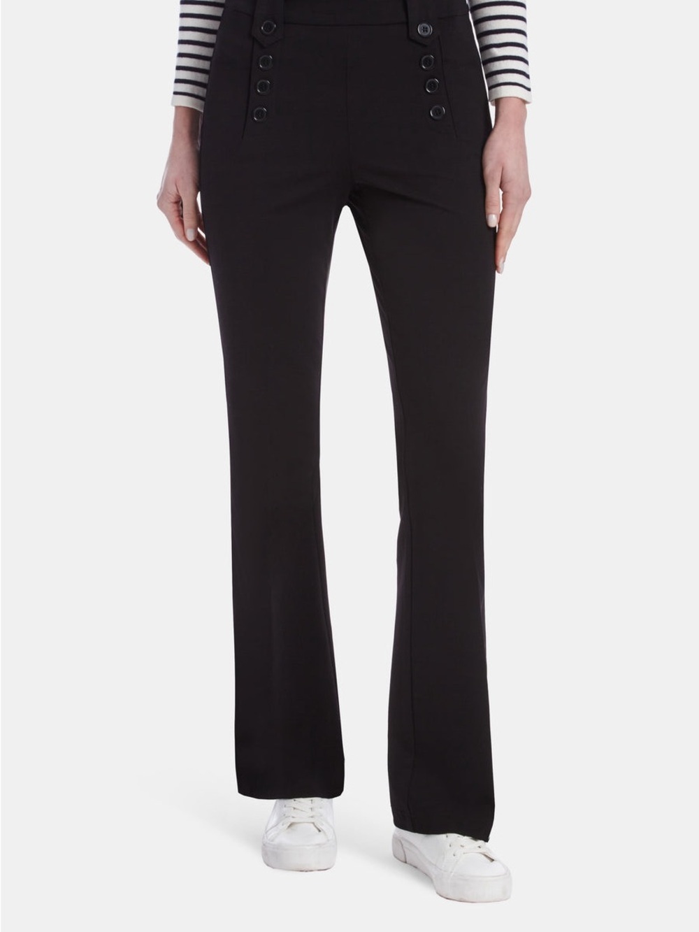 Capsule 121 Black High-Waist Métis Pant Side Zip Size Medium